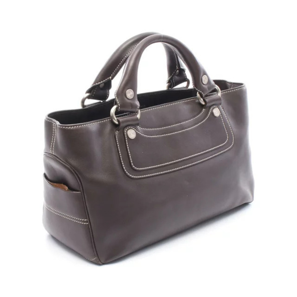 Celine Bag Boogie Leather Handbag Brown